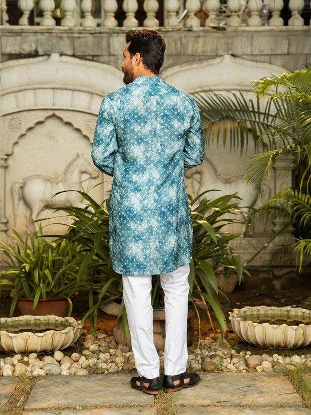Indigo Mist Ganganagery Kurta