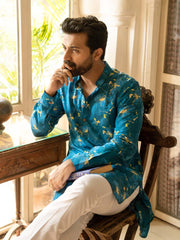 Cerulean Petal Ganganagery Kurta