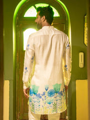 Wildflower Horizon Blue Ganganagery Kurta