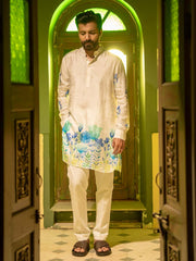 Wildflower Horizon Blue Ganganagery Kurta