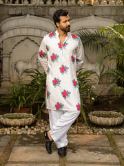 Gulab Nagri Zipper Kurta