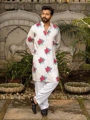 Gulab Nagri Zipper Kurta