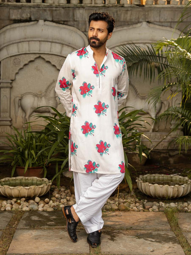 Gulab Nagri Zipper Kurta
