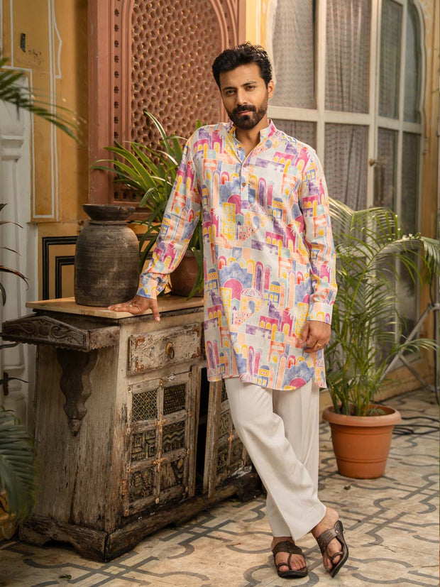 Pastel Vista Ganganagery Kurta