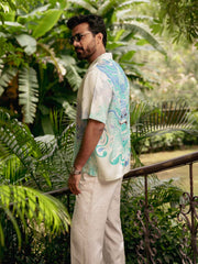 Jade Guardian Relaxed Fit Cuban Collar Shirt