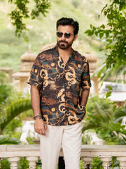 Dragon Reverie Relaxed Fit Cuban Collar Shirt