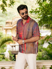Odyssey Art Relaxed Fit Cuban Collar Shirt