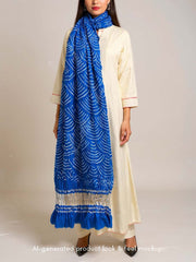 Blue Bandhani Dupatta