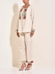 Beige Cotton Co Ord Set