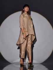 Camel Brown Linen Co Ord Set