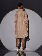 Camel Brown Linen Co Ord Set