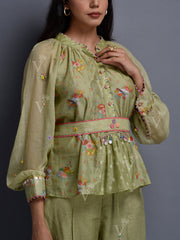 Moss Green Cotton Co Ord Set