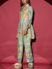 Light Green Vasansi Silk Co Ord Set