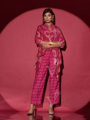 Ruby Pink Vasansi Silk Printed Co Ord Set