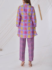 Lavender Vasansi Silk Co Ord Set