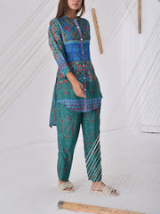 Green Vasansi Silk Co Ord Set