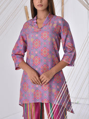 Lavender Vasansi Silk Co Ord Set