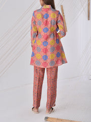 Peach Vasansi Silk Co Ord Set