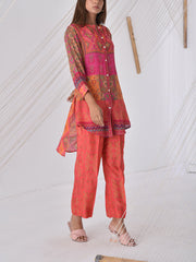 Orange Vasansi Silk Co Ord Set