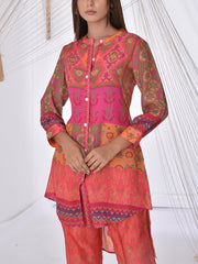 Orange Vasansi Silk Co Ord Set