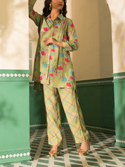 Olive Green Vasansi Silk Co Ord Set