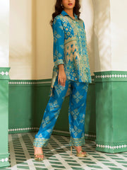 Sky Blue Vasansi Silk Co Ord Set