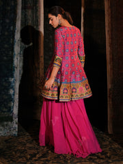 Pink Peplum and Palazzo Set