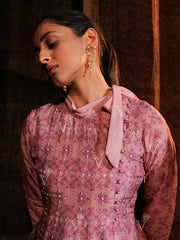 Light Pink Peplum and Palazzo Set