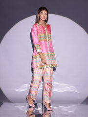 Multi Color Vasansi Silk Co Ord Set