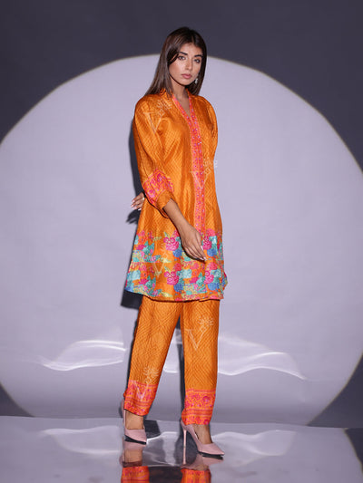 Gold Yellow Vasansi Silk Co Ord Set