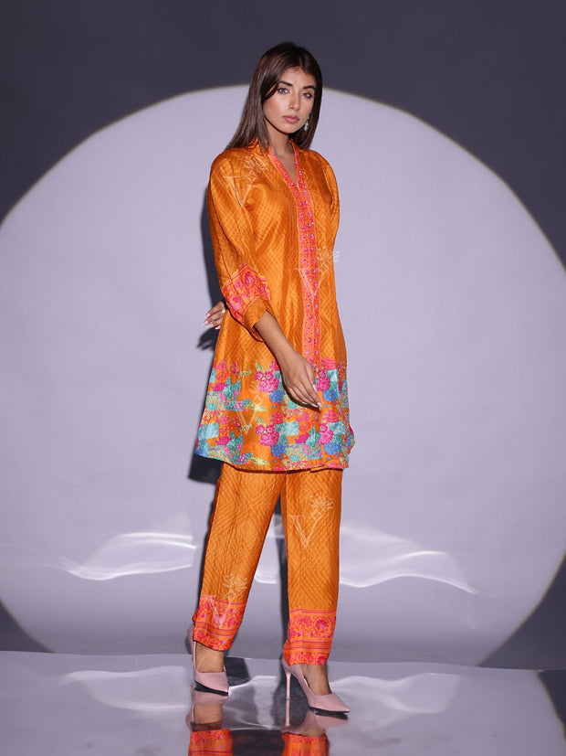 Gold Yellow Vasansi Silk Co Ord Set