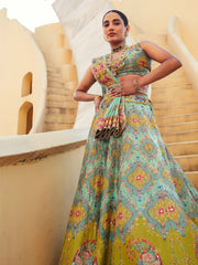 Sea Green Lehenga - Mimosa Dreams